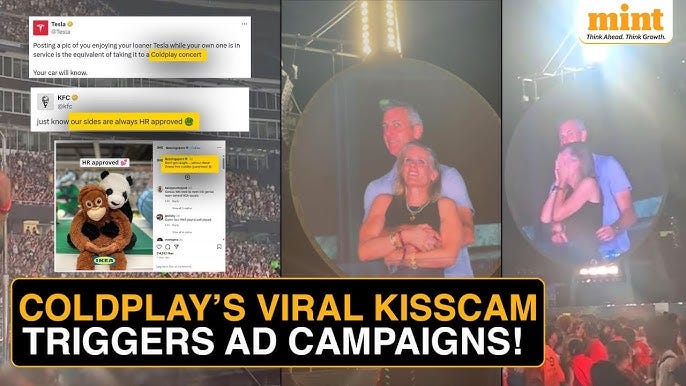 When A Coldplay 'Kiss Cam' Turned Scandalous... And Brands Cashed In -  YouTube