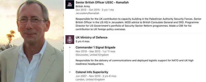 Collage shows photo of a man and a LinkedIn extract Collage shows photo of a man and a LinkedIn extract