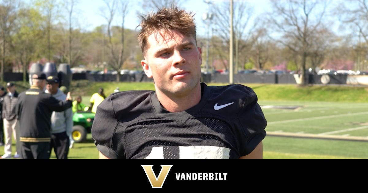 Vanderbilt Football | Richie Hoskins - Spring Practice Interview