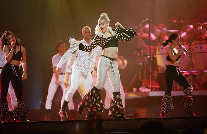 ‘Blond Ambition’: El icónico tour de Madonna cargado de erotismo, moda ...
