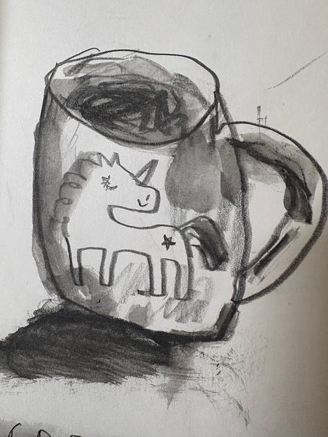 Sketches of coffee mug
