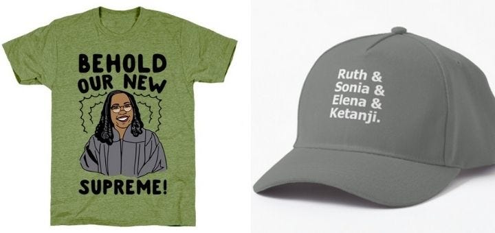 Ketanji Brown Jackson tshirt and cap