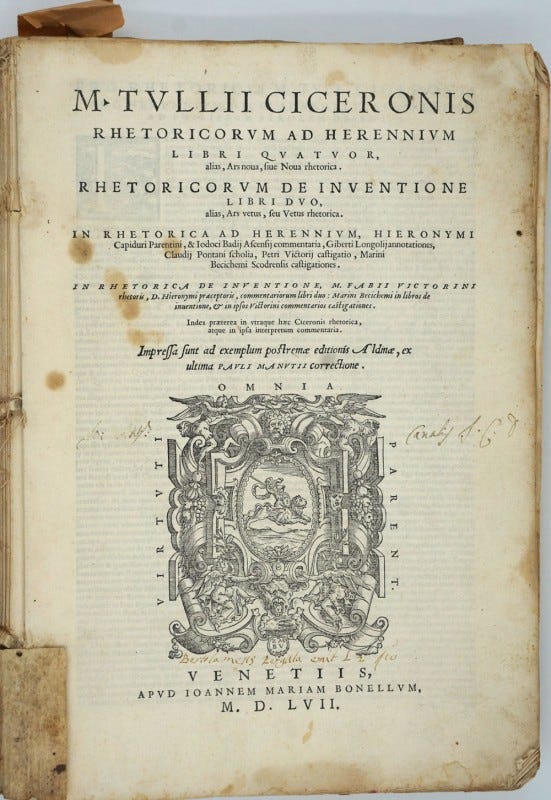 Rhetorica Ad Herennium by Cicero Ad Herennium