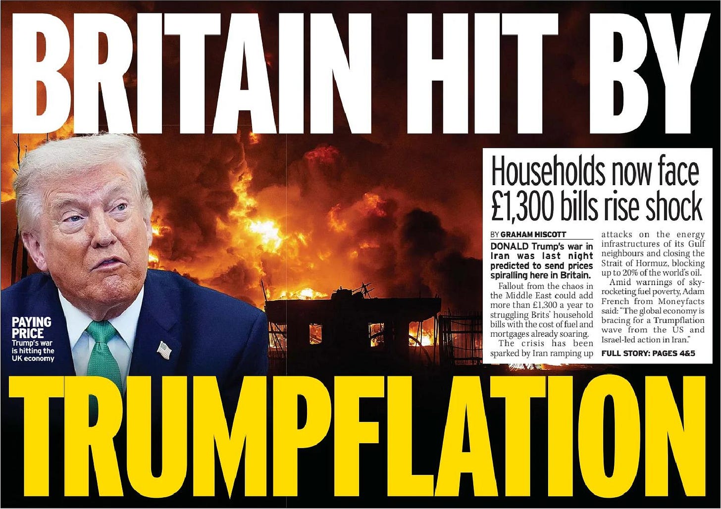 PAYING PRICE Trump’s war is hitting the UK economy