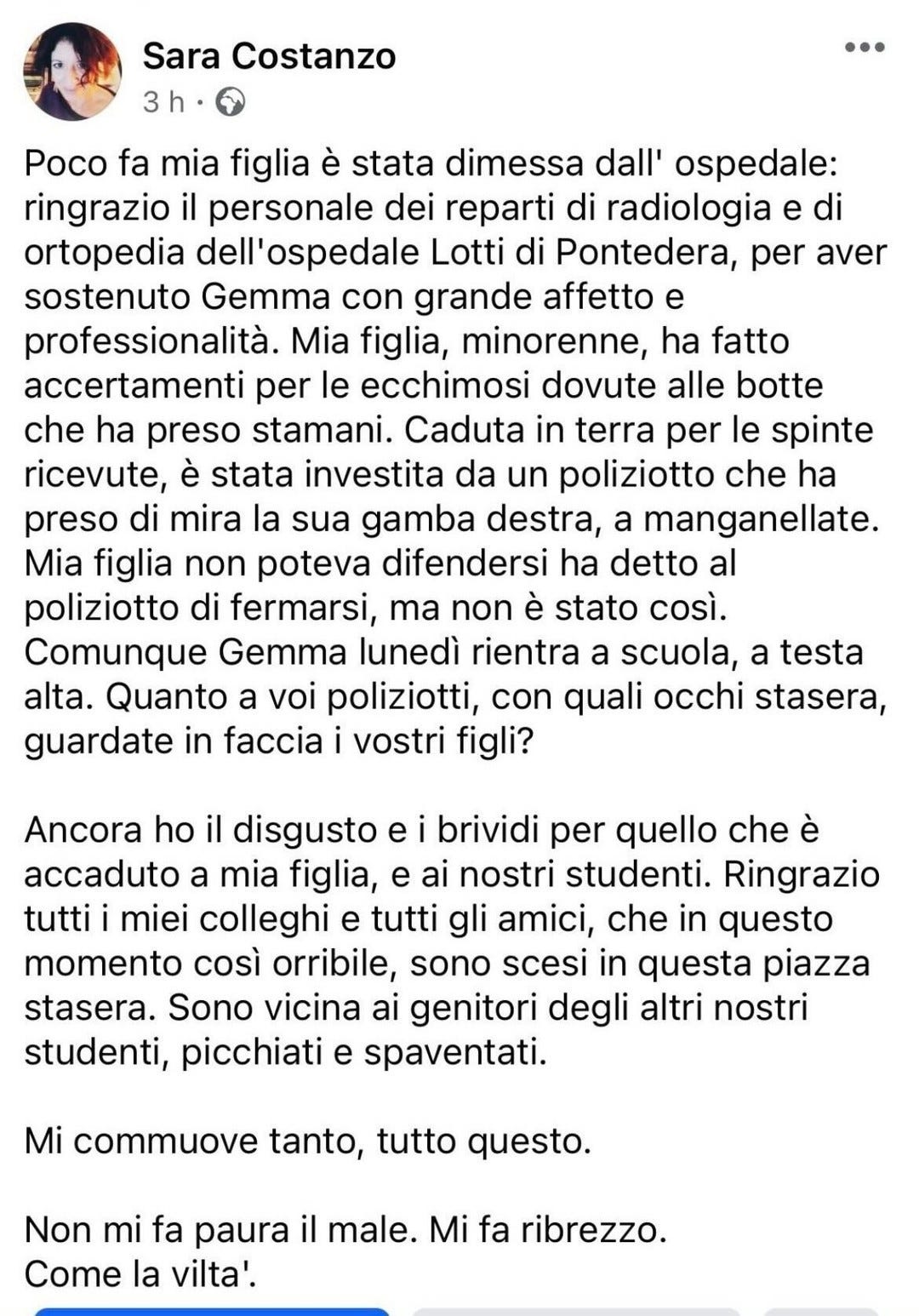 Photo by Pietro Ranieri on February 24, 2024. May be a Twitter screenshot of 1 person and text.