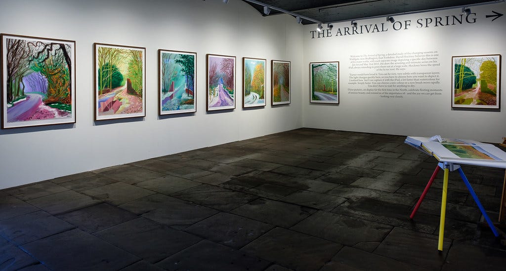 霍克尼相關展覽圖像｜來源：Eric Piermont／Flickr（CC BY）