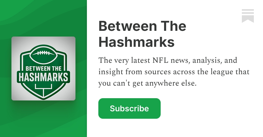 Between The Hashmarks | Matt Lombardo | Substack