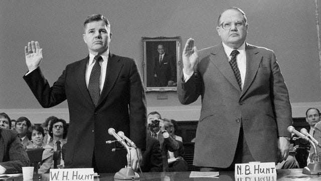 Viral History: MONEY: Another silver squeeze? The Hunt Brothers haunt ... Viral History: MONEY: Another silver squeeze? The Hunt Brothers haunt ...