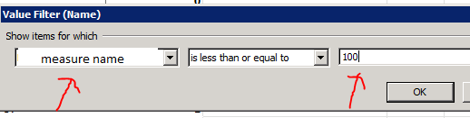 Pivot Table excel ssas cube Pivot Table excel ssas cube