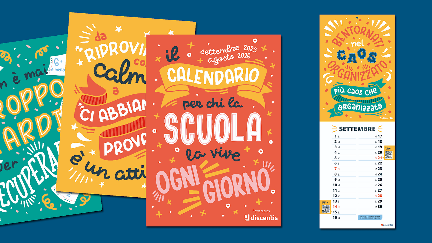 Immagine pubblicitaria del calendario 2025 - 2026