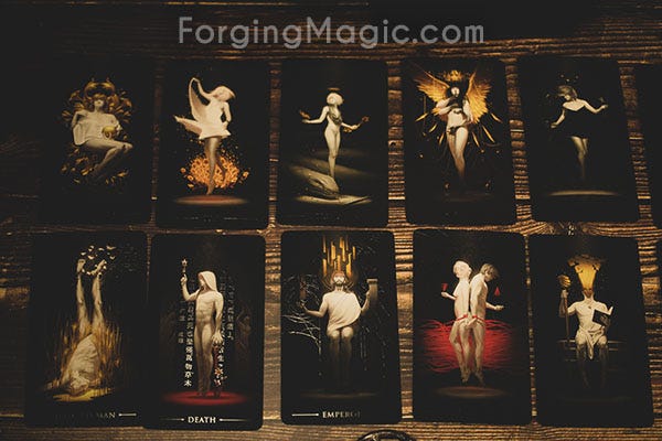 True Black Tarot Deck Major Arcana True Black Tarot Deck Major Arcana