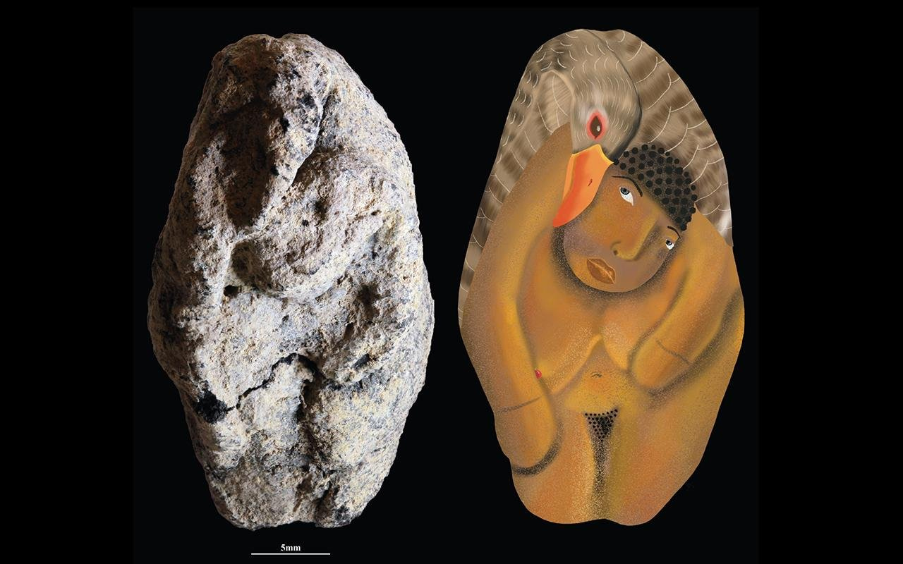 Rare 12,000-year-old Natufian figurine of a woman and a goose offers a glimpse into prehistoric belief