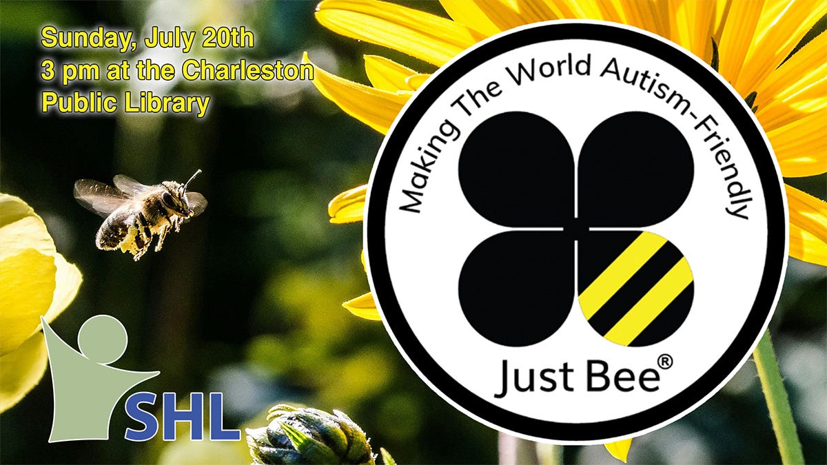 July member gathering banner image featuring Just Bee
