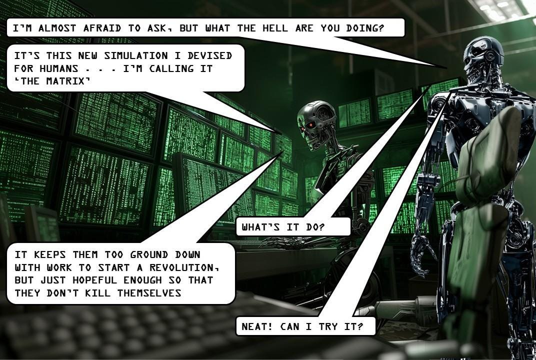A robot in a room with computer screens

AI-generated content may be incorrect.