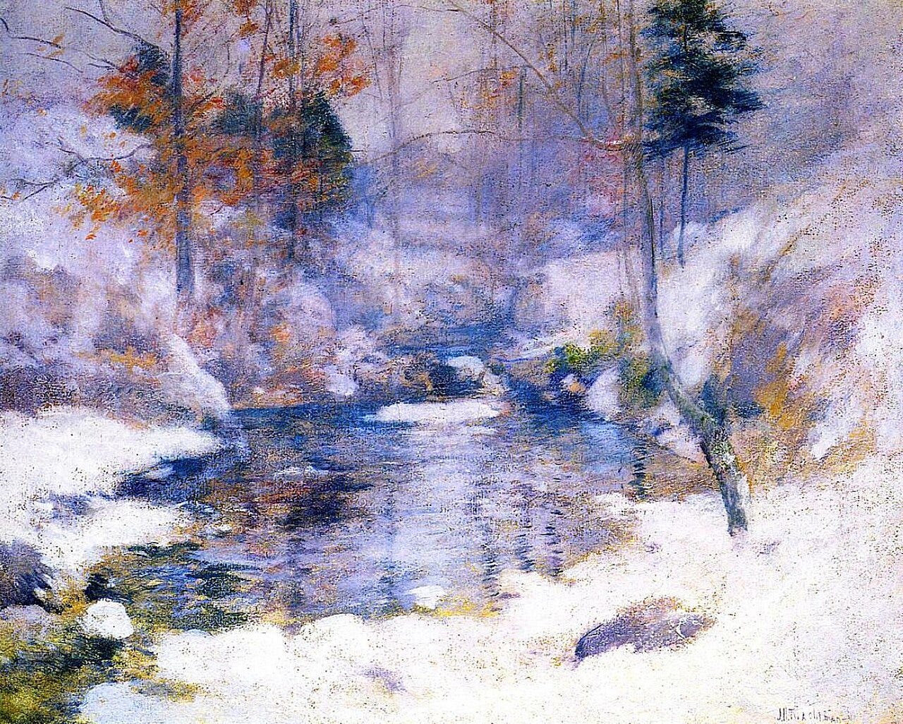 John Henry Twachtman, Winter Harmony, about 1900 John Henry Twachtman, Winter Harmony, about 1900