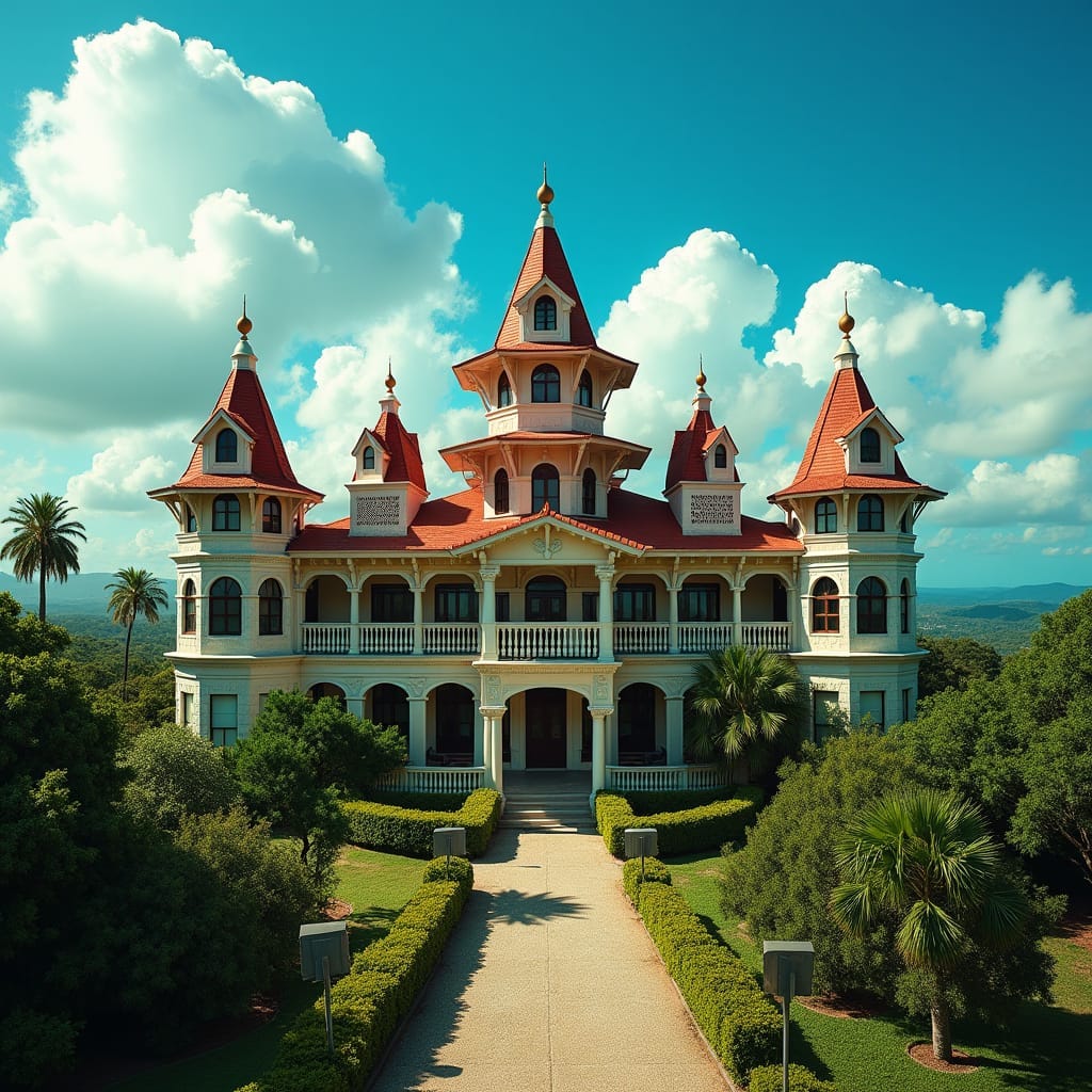 Square and curved turrets