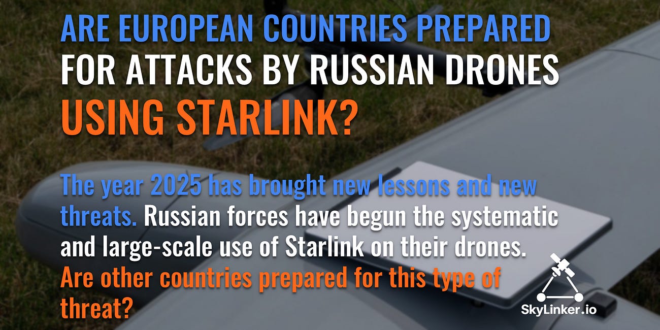 Are European Countries Prepared for Attacks by Russian Drones Using Starlink?
