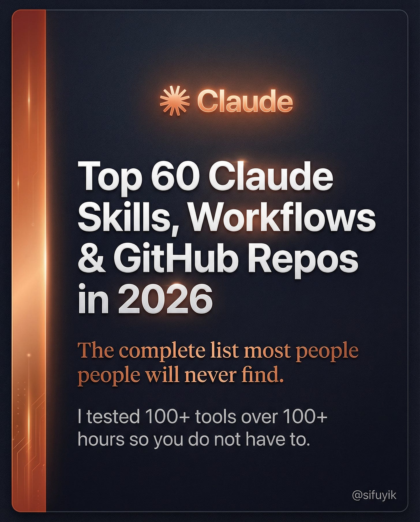 Top 60 Claude Skills, Workflows, and GitHub Repos in 2026