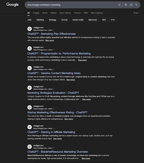 Search Engines are Indexing ChatGPT Conversations! - Here is our OSINT  Research