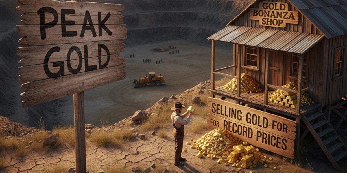 &ldquo;Peak Gold&rdquo;: is the world running out of gold?