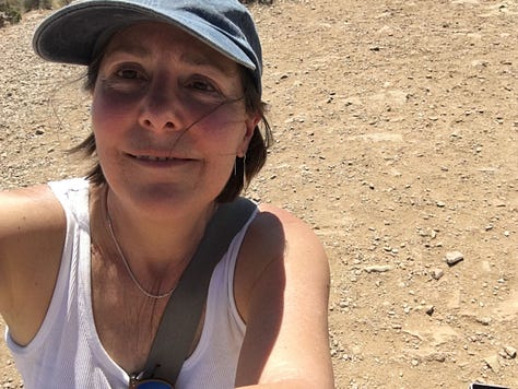 3 photos reaching the top in Joshua Tree NP, by Sabrina Simpson