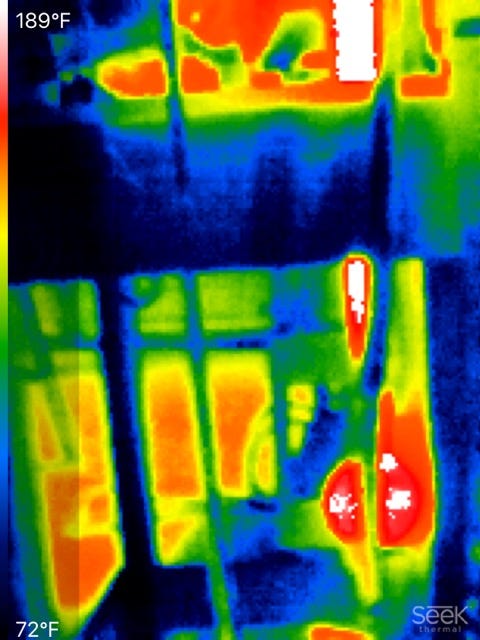 Thermal Images of running TSG