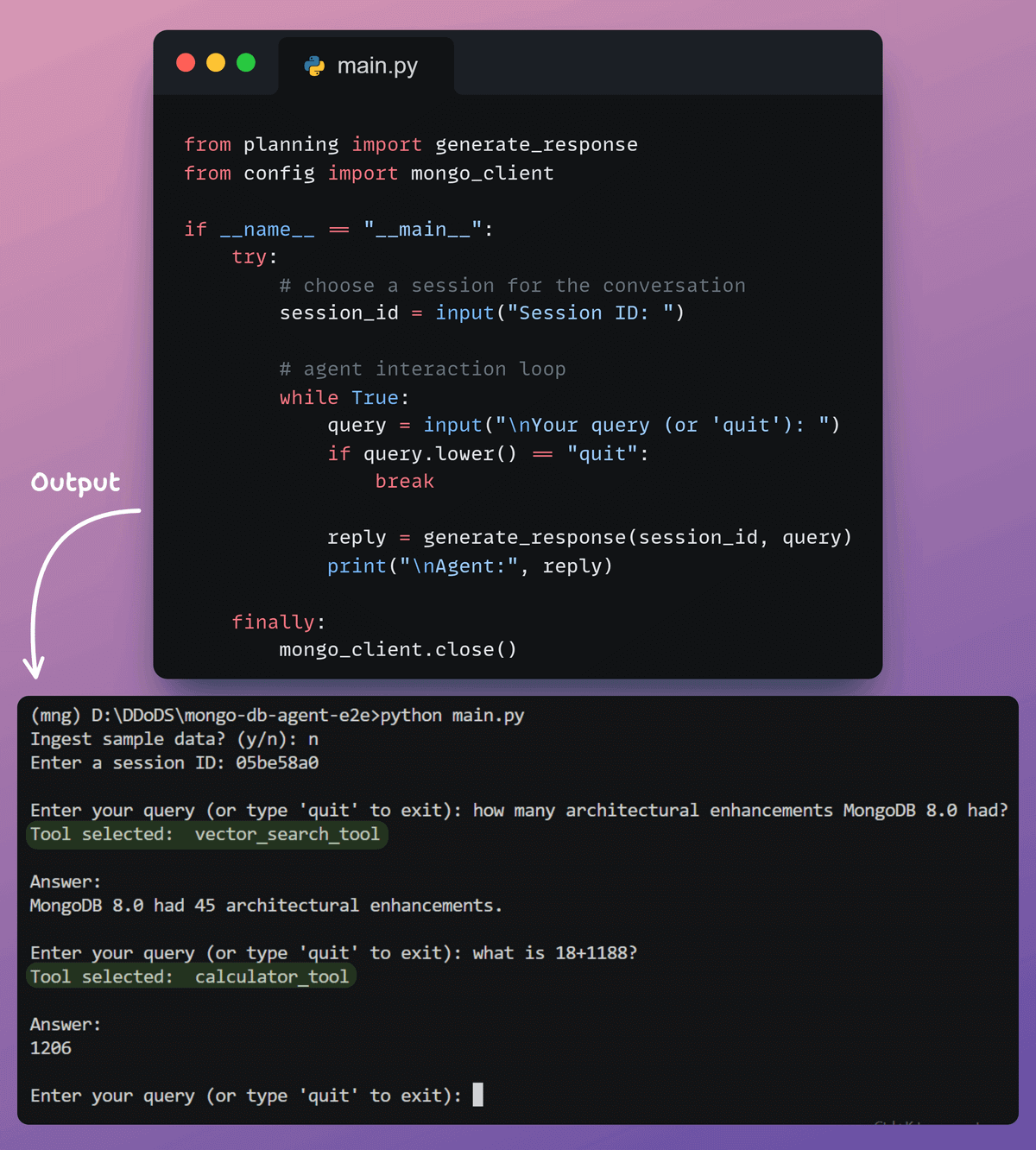 Build a Database Memory Agent with MongoDB and Voyage