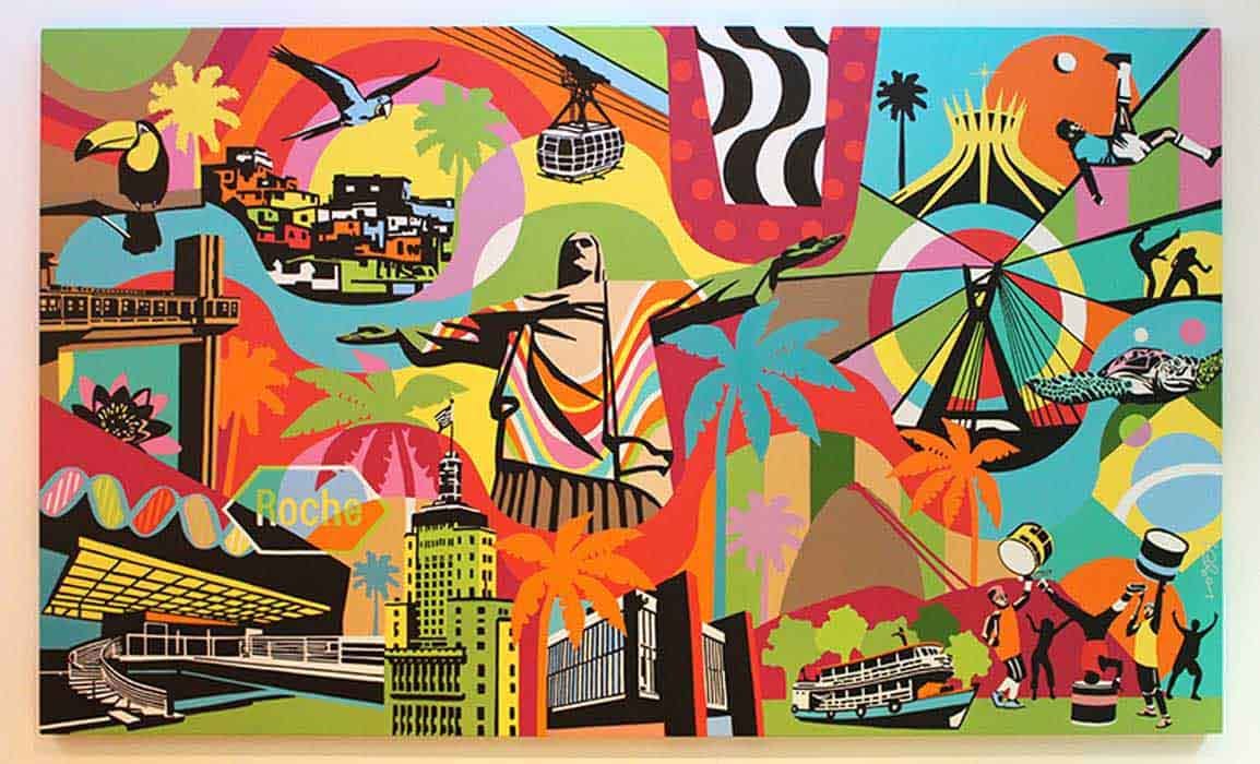 Brazilian Art is the inspiration of the Pop Artist Lobo - Lobo Pop Art
