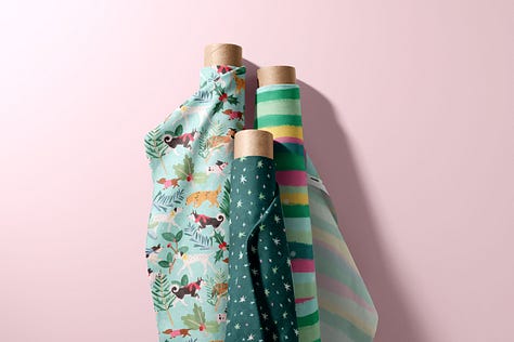 I learned about pattern types, such as hero, coordinate, and toss, and experimented with making those to create full pattern collections.