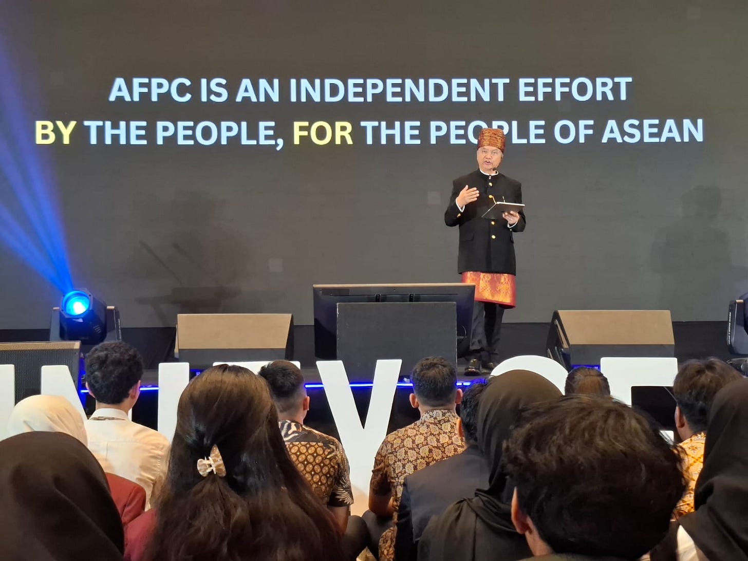 FPCI Chairman Dino Patti Djalal emphasized the crucial role of civil societies in maintaining ASEAN’s stability during the opening day of the ASEAN for the People Conference 2025 on Oct. 4, 2025.