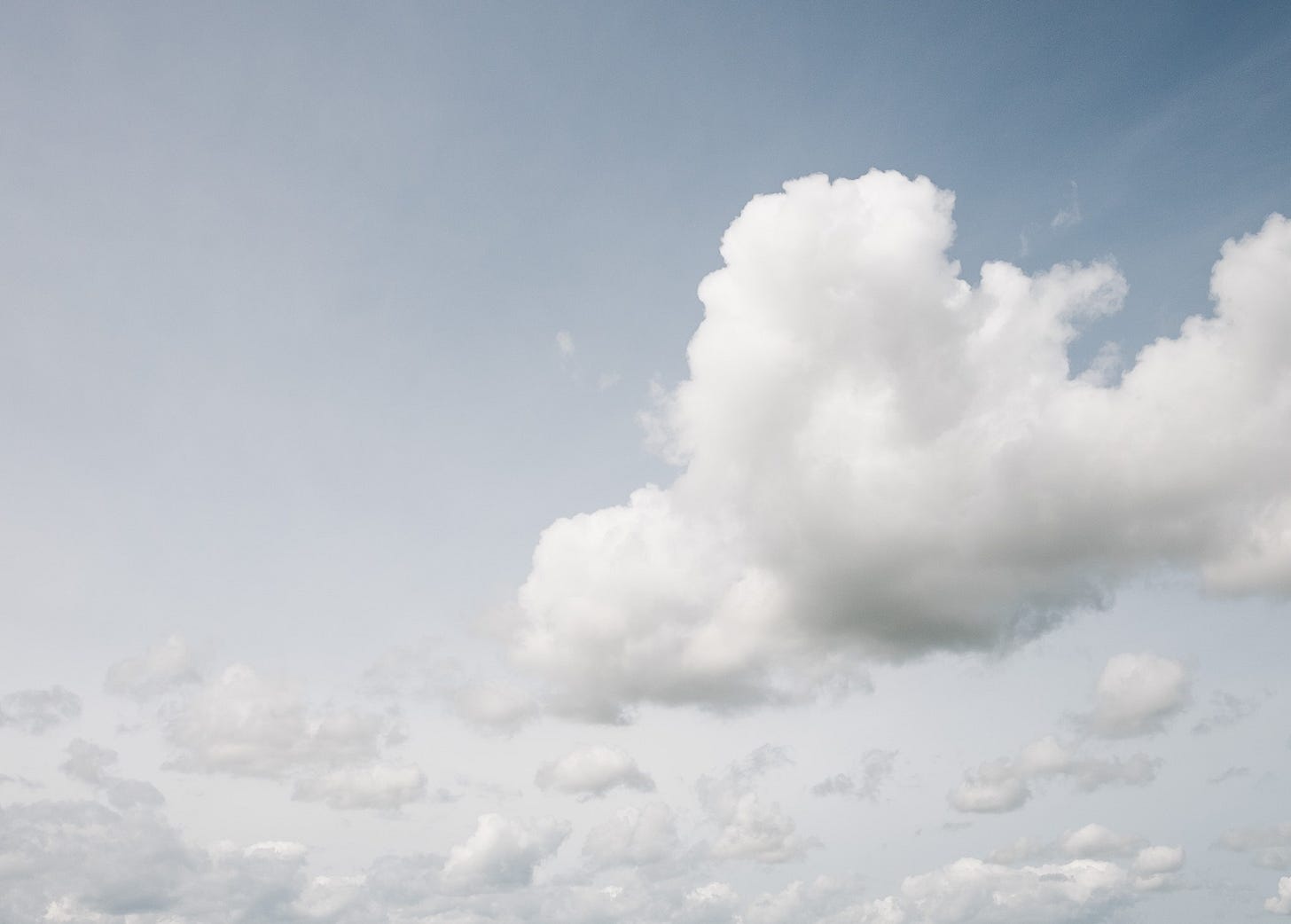 Cloudy summer sky in Sweden