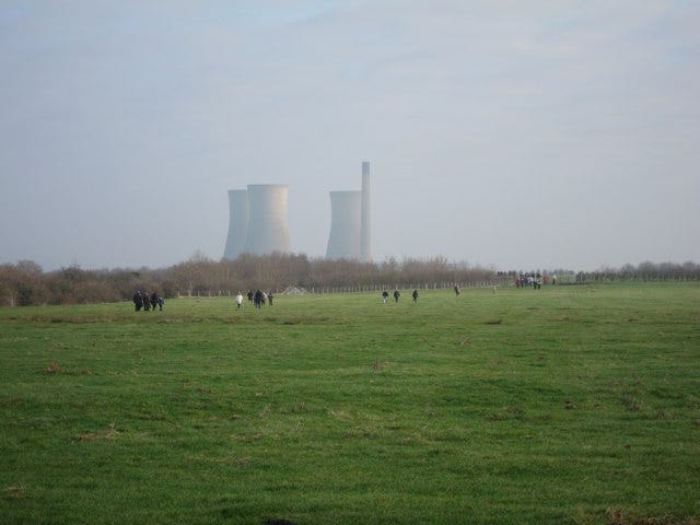 Photograph of Richborough Power Station, 11 March 2012