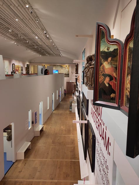 Vue de l'exposition " Panorama Amsterdam. A Living History of the City", Amsterdam Museum, printemps 2025