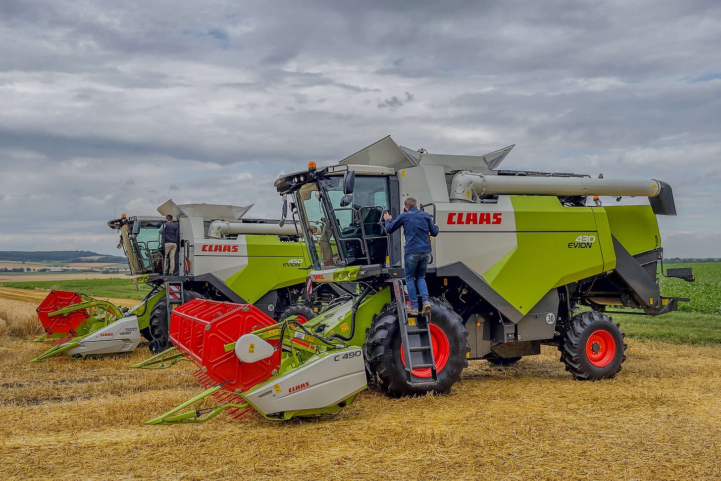 Mähdrescher Claas Evion 430 und 450.