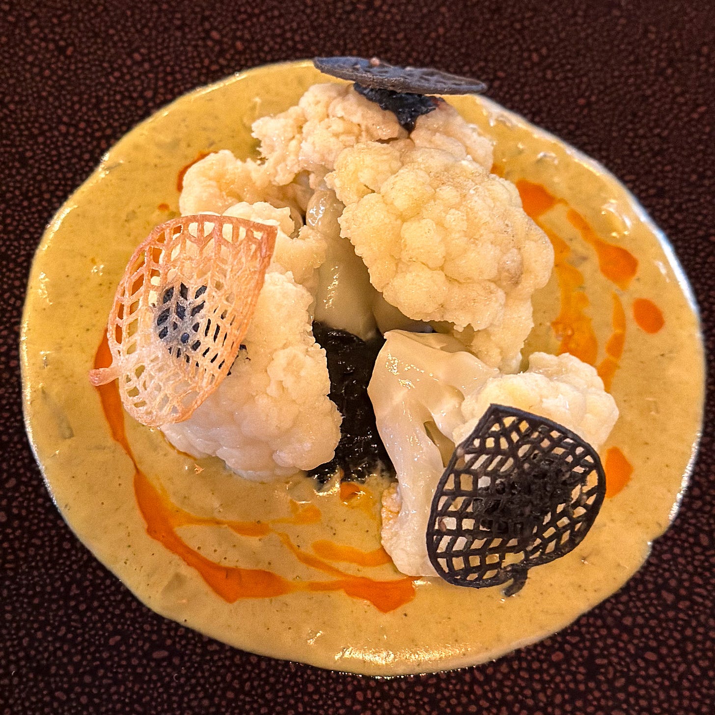 Curried cauliflower at La Table de Colette restaurant in the Latin Quarter of Paris - photo by Meg Zimbeck for Paris by Mouth