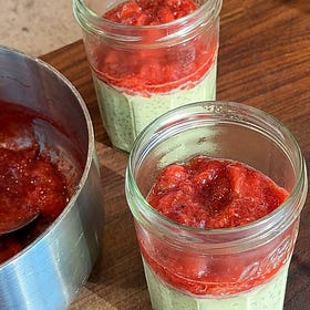 Strawberry Basil Chia Pudding 