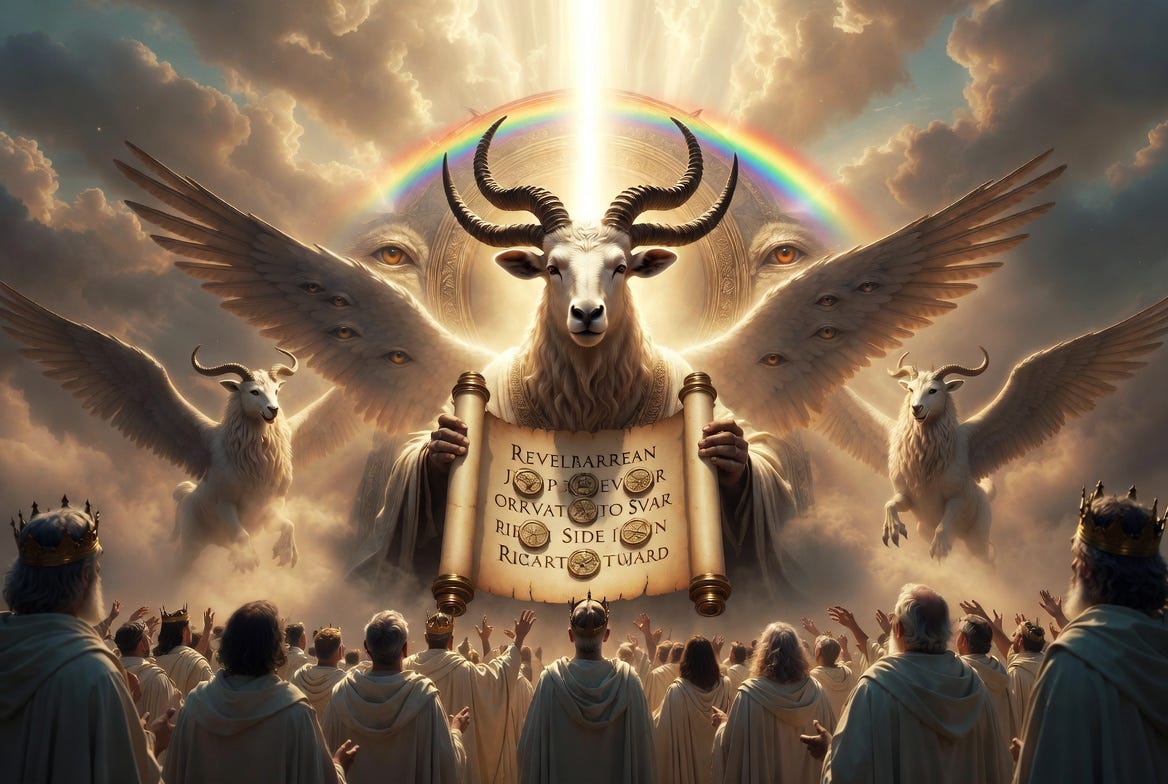 Revelation 5: The Lamb & Scroll with 7 Seals