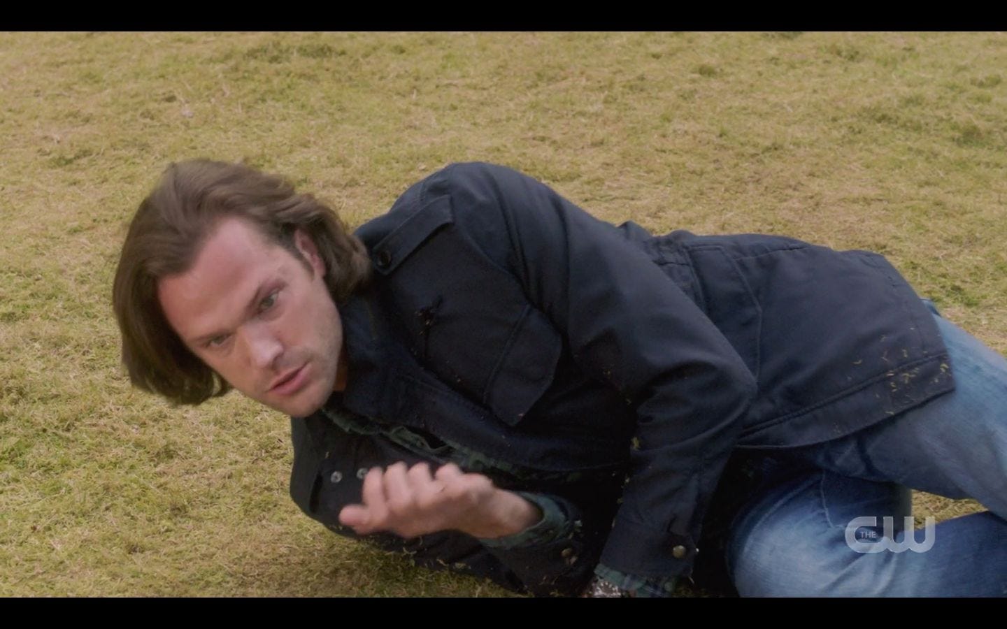 Wound Sam Winchester shoots Chuck in shoulder SPN 14.20 Wound Sam Winchester shoots Chuck in shoulder SPN 14.20