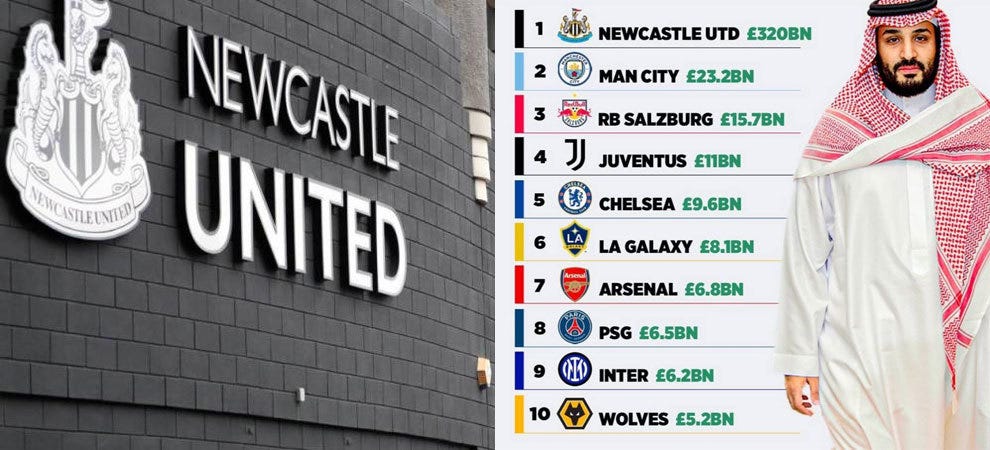 Premier League: El Newcastle es el nuevo rico de la Premier: ¡hasta once  veces más que la fortuna del Manchester City! | Marca