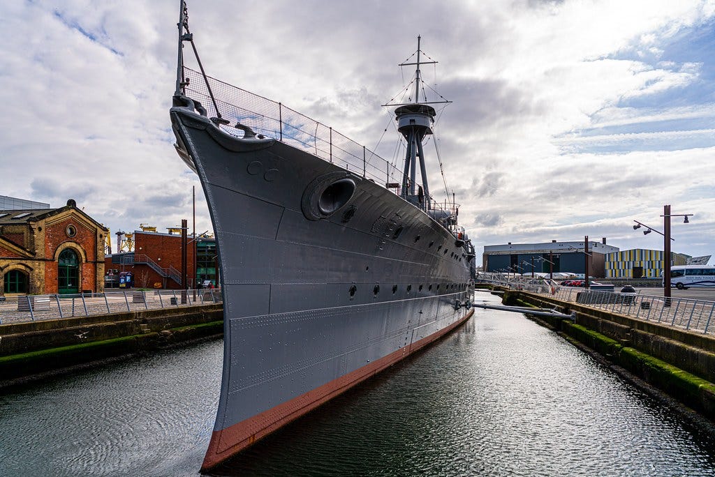 HMS Caroline preserved as a museum ship in Belfast HMS Caroline preserved as a museum ship in Belfast