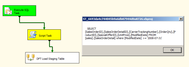 SSIS Incremental Load Staging Table SSIS Incremental Load Staging Table
