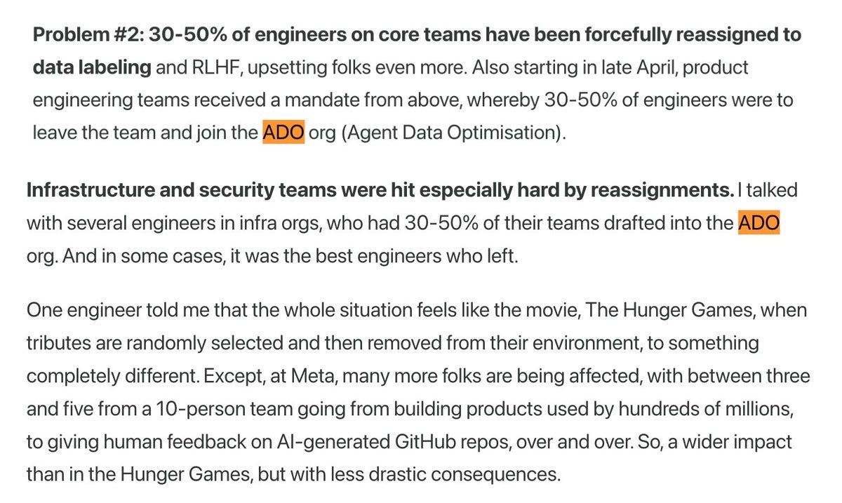 Meta macht 30-50% der Engineers in Kern-Teams zu Data-Labelern für KI-Code Meta macht 30-50% der Engineers in Kern-Teams zu Data-Labelern für KI-Code