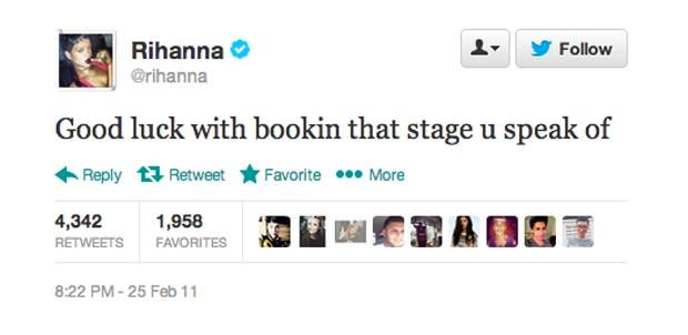 Image result for good luck booking that stage you speak of