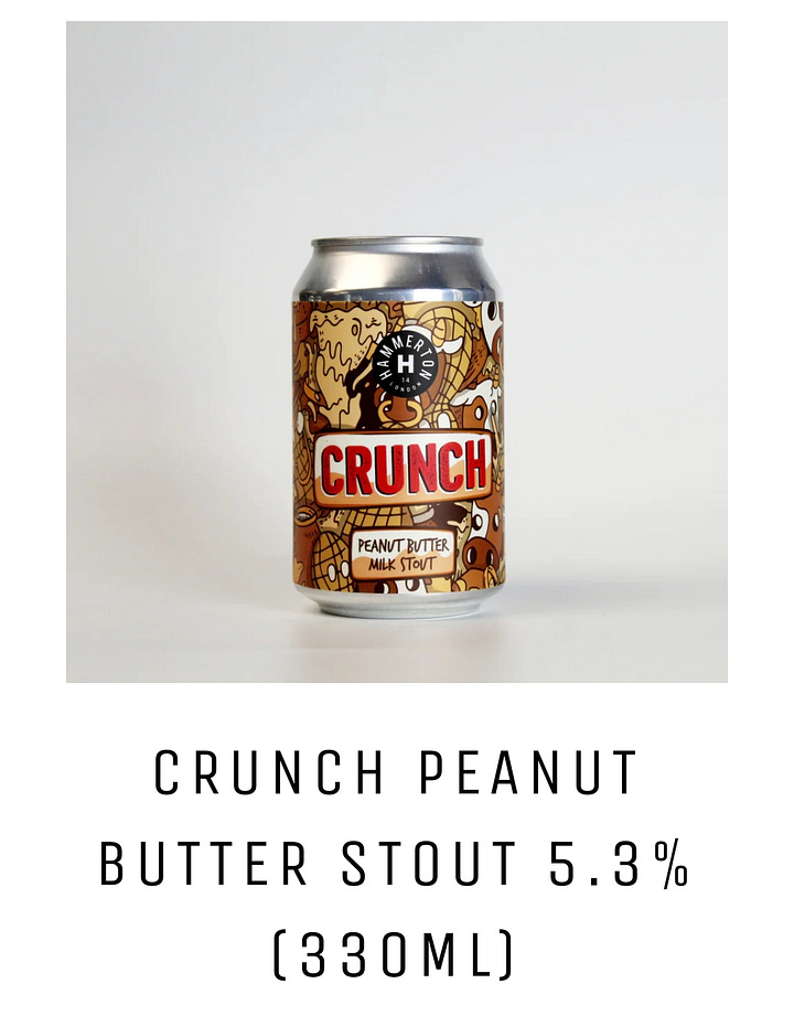 Hammerton CRUNCH Peanut Butter Milk Stout
