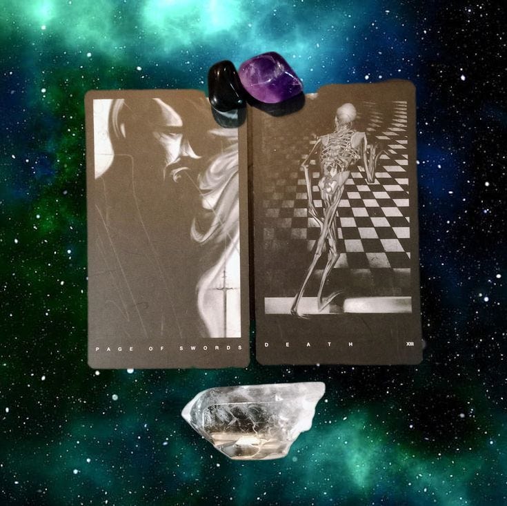 A Message from the Universe ~ Expansion and a New Chapter, Black Tarot Cards A Message from the Universe ~ Expansion and a New Chapter, Black Tarot Cards
