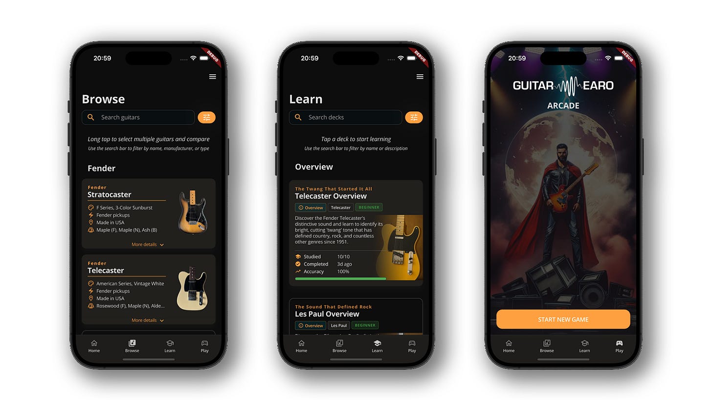 Deck. Library. Arcade. Three ways to master guitar tone.