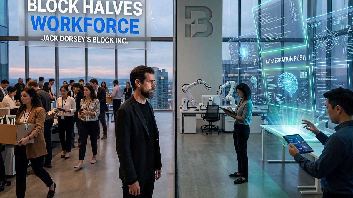 Jack Dorsey's Block halves workforce with AI integration push