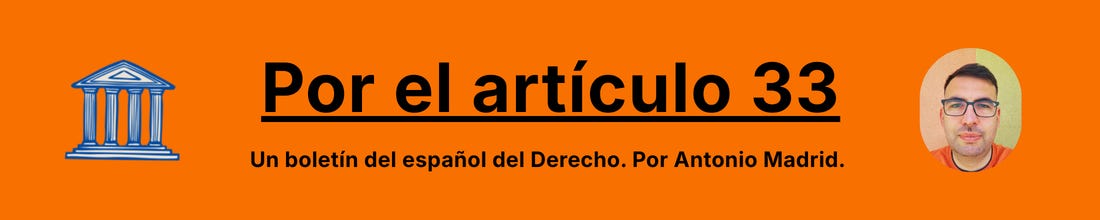 Por el artículo 33