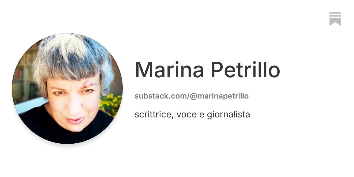 Marina Petrillo | Substack