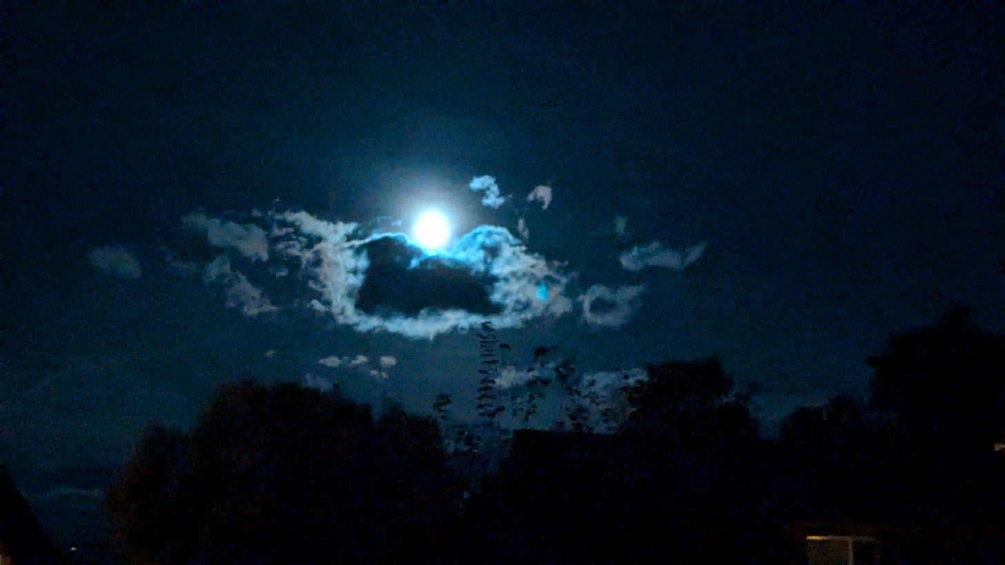 Full moon over North Carolina, full moon, photo by LA Gonzales